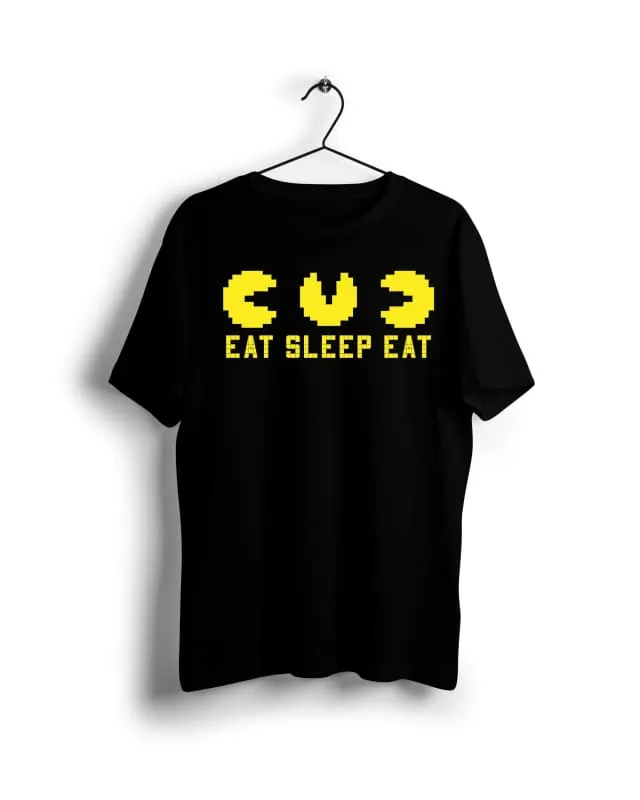 Pac Man Eat Sleep Eat - Digital Graphics Basic T-shirt black