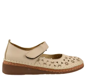 Pantofi casual, dama, ANNA VIOTTI, D27-04126 crem, piele naturala