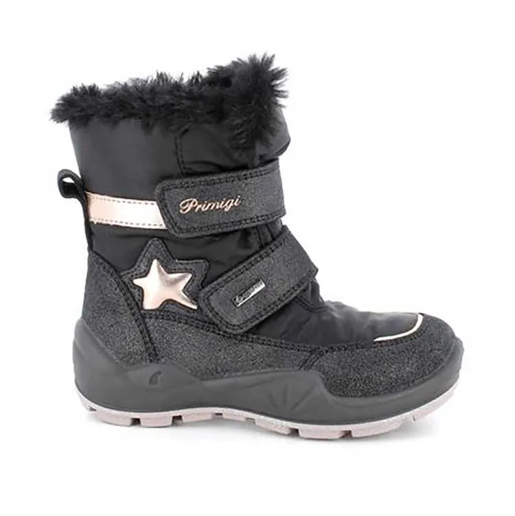 Primigi Girl's (28-30) Black/Gold Star Gore-Tex Waterproof