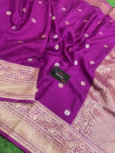 Pure Dola Crepe Silk Weaving Saree