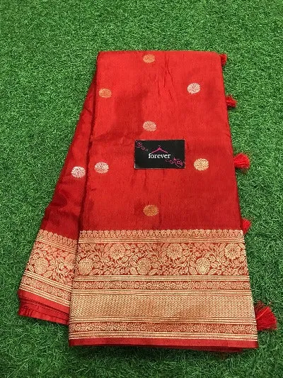 Pure Dola Crepe Silk Weaving Saree