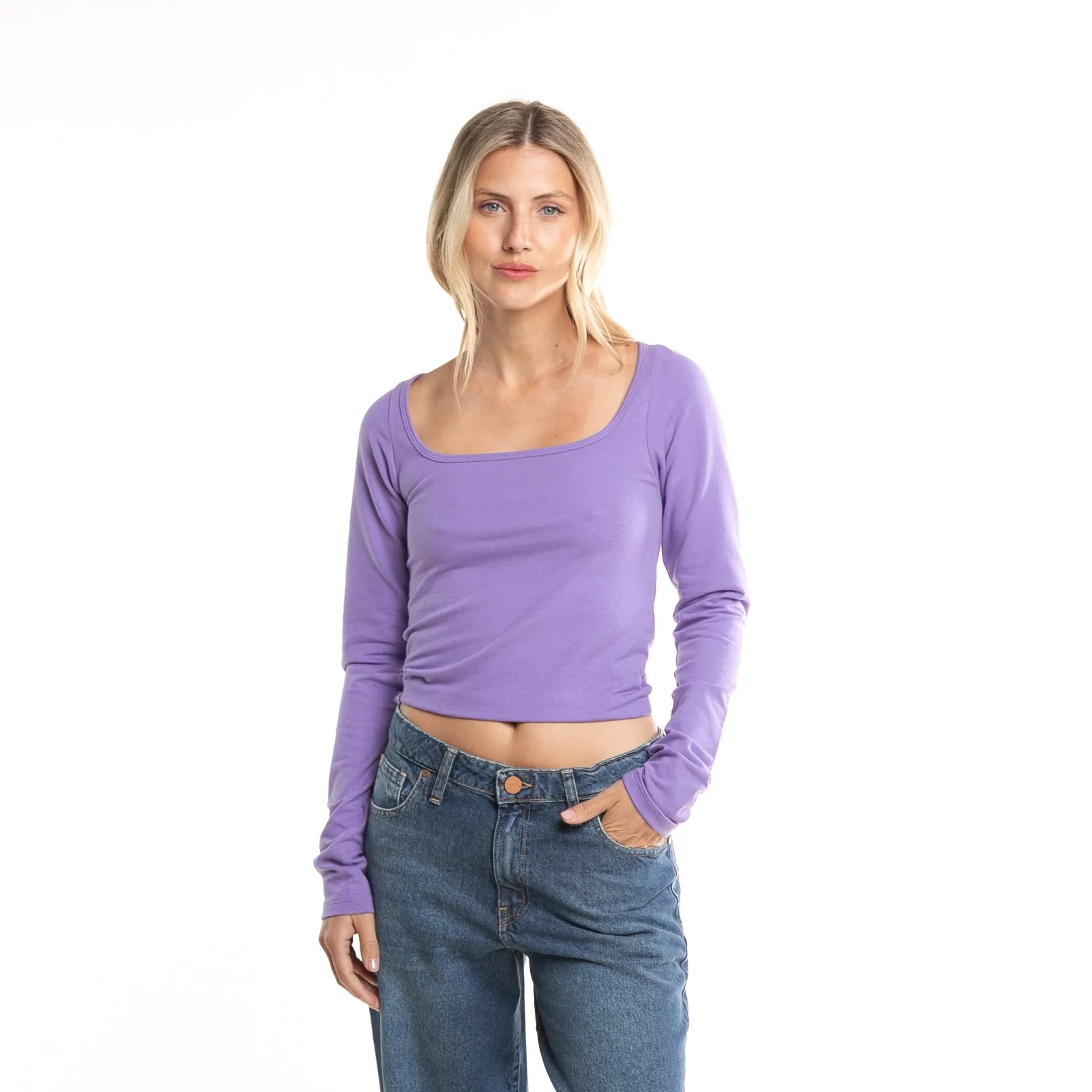 Remera Ml Rusty Rebel Skinny Ls Tee Ld Grape