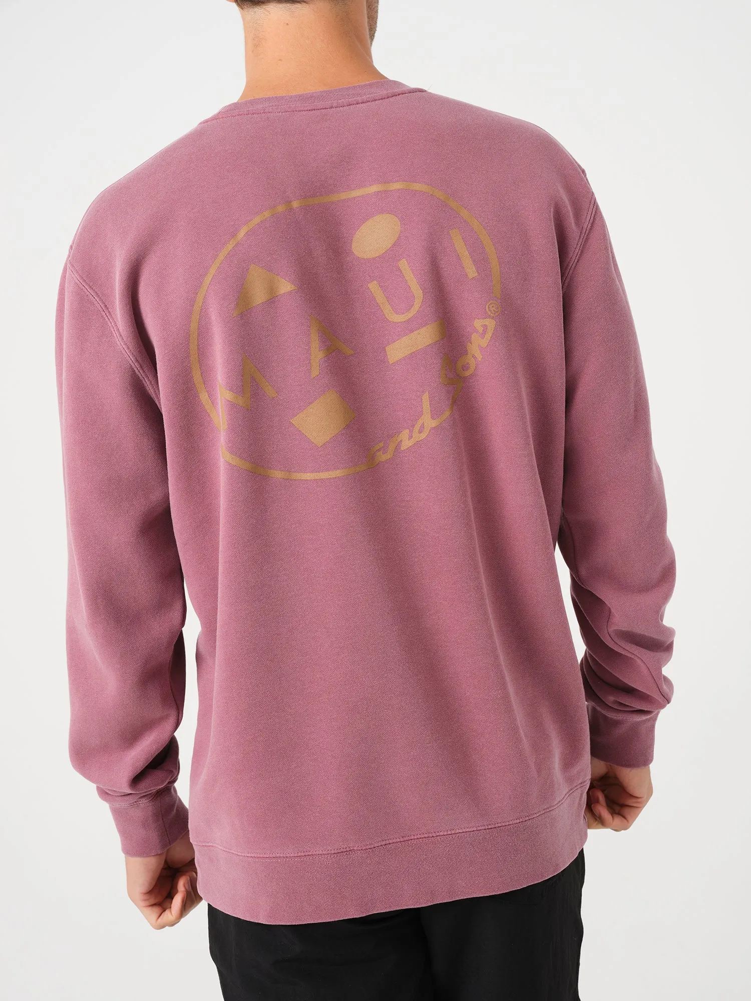 Retro Cookie Crew Neck in Maroon