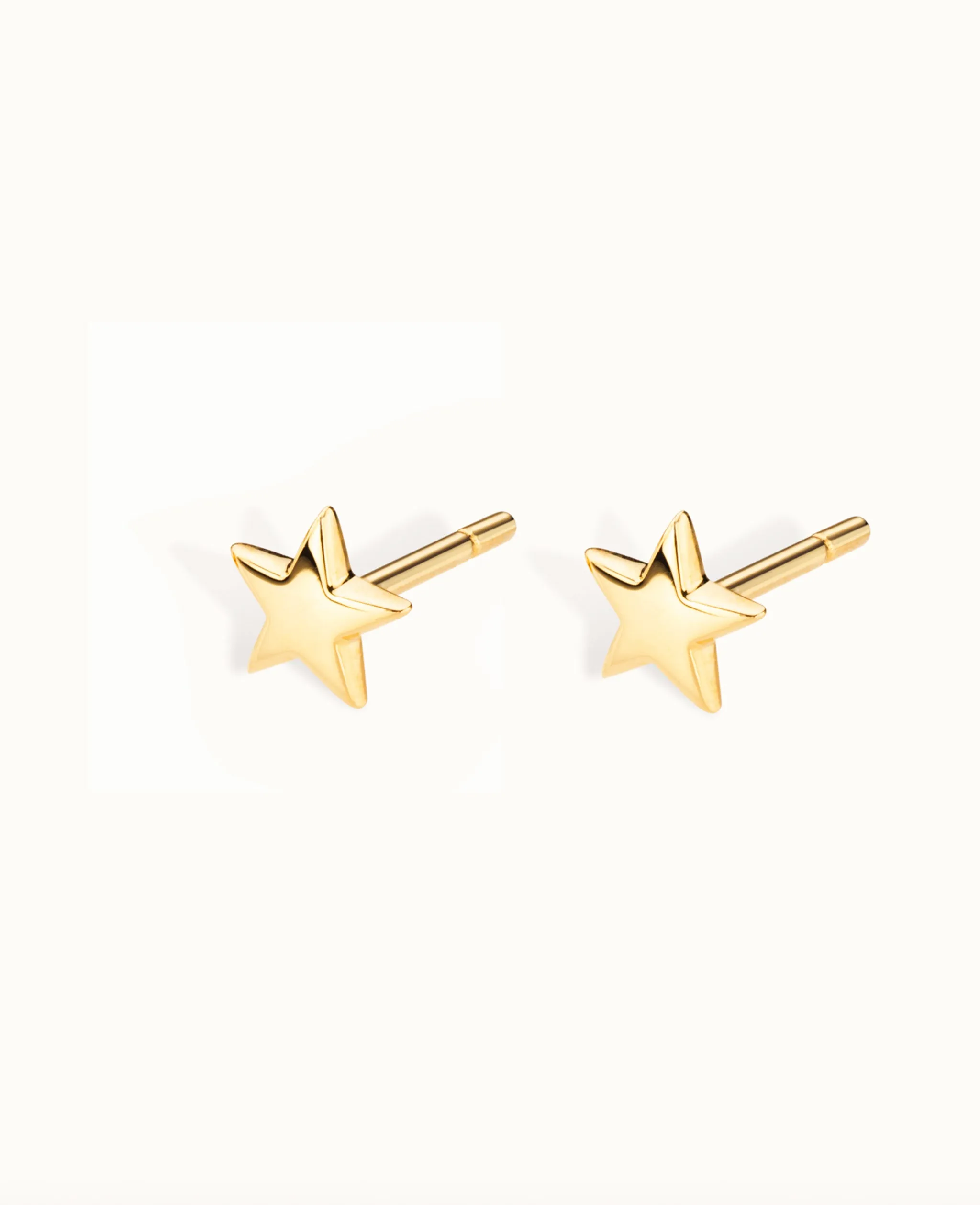 *SAMPLE SALE * Solid 9K Gold Star Studs