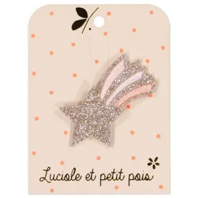 Shooting Star Hair Clip - Pastel Pink