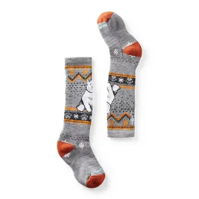 Smartwool Kids' Wintersport Polar Bear Pattern Over the Calf Sock - Full Cushion