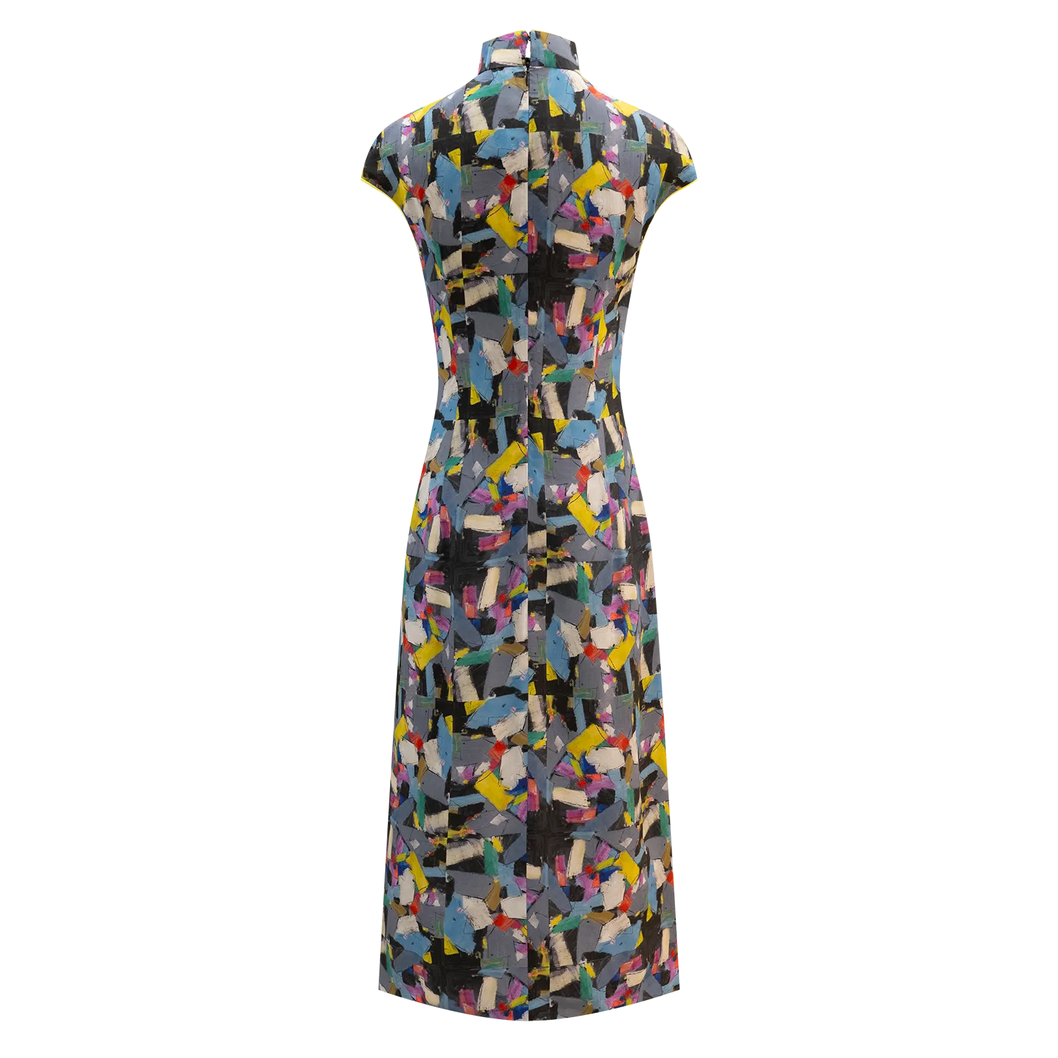 SPARKLE BY KAREN CHAN x HKMoA【PATCHWORK】100% Silk Cheongsam (Cap Sleeve) (百衲衣)(吳冠中)