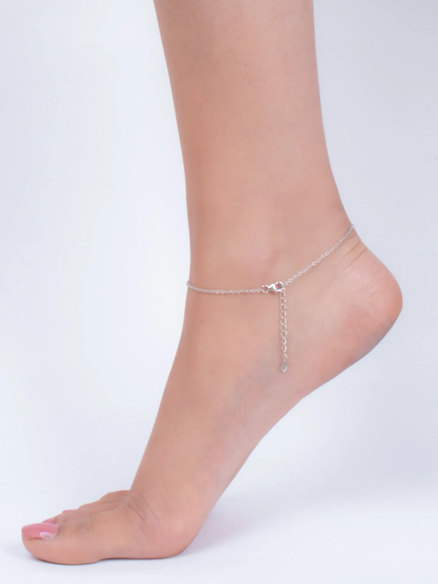 Star Design Pure 925 Silver Anklet For Women