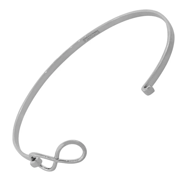 Sterling Silver Infinity  Bangles