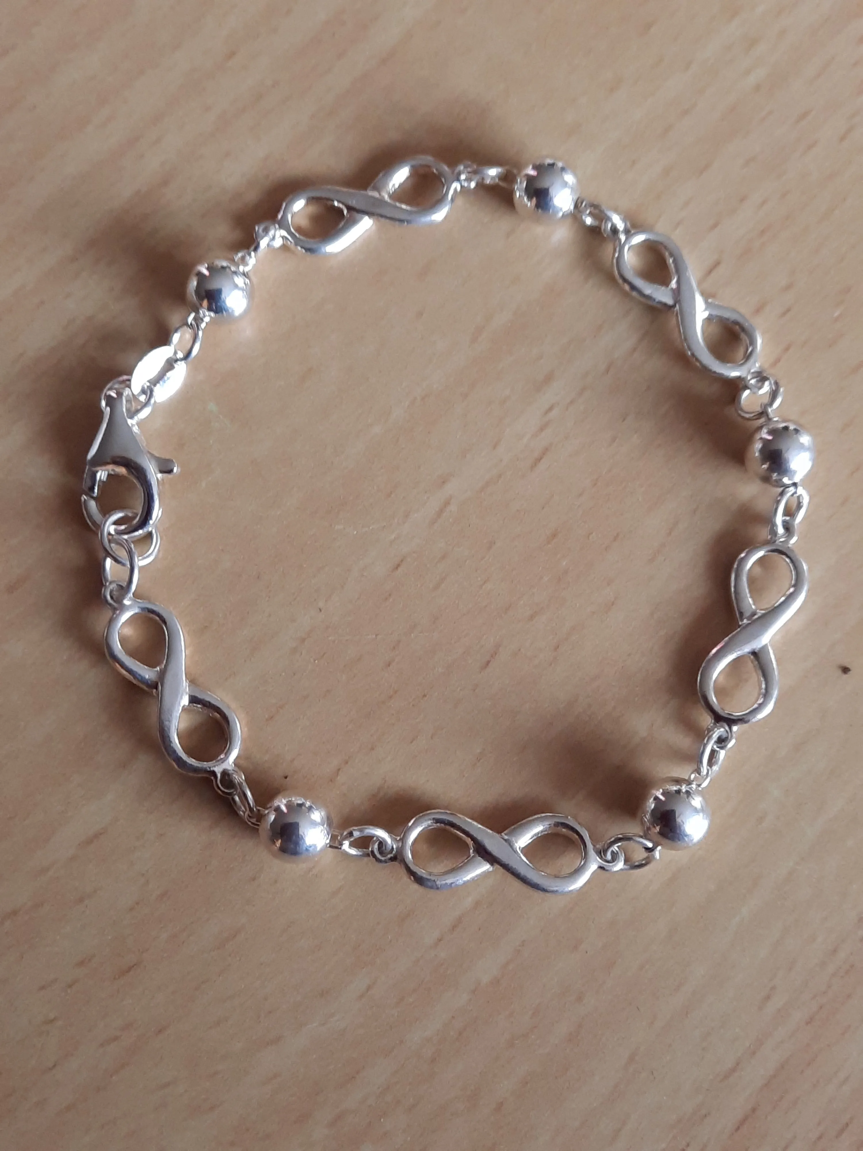 Sterling Silver Infinity Bracelet