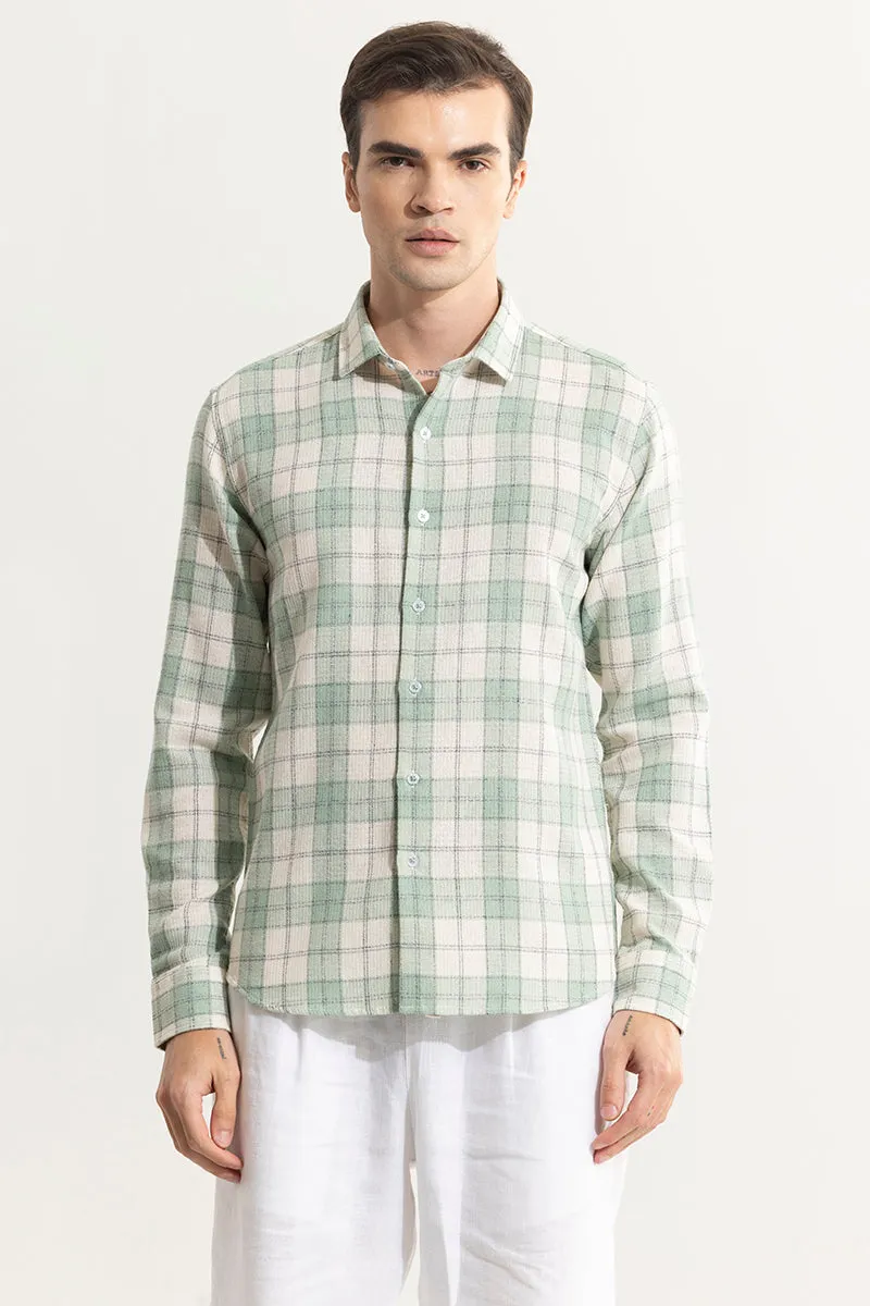 Summer Bliss Mint Green Checks Shirt