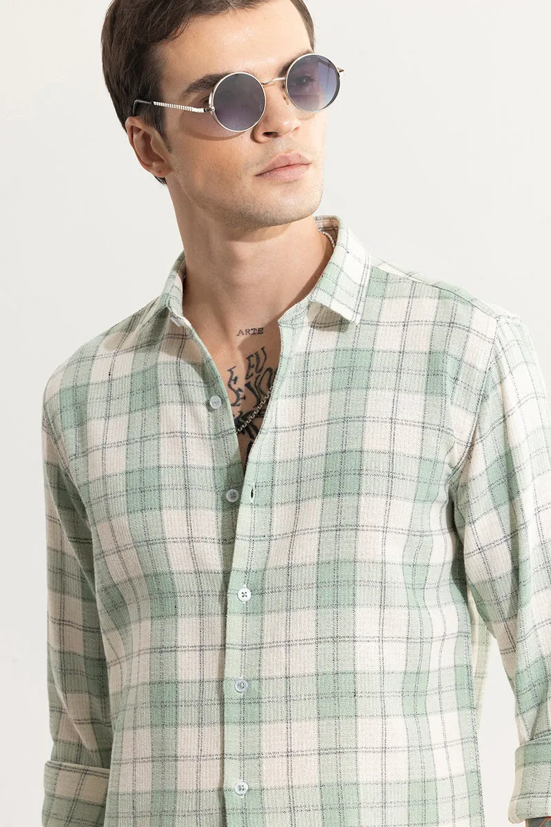 Summer Bliss Mint Green Checks Shirt