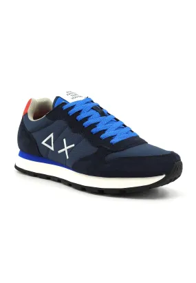 SUN68 Tom Solid Sneaker Uomo Navy Blue Z34101