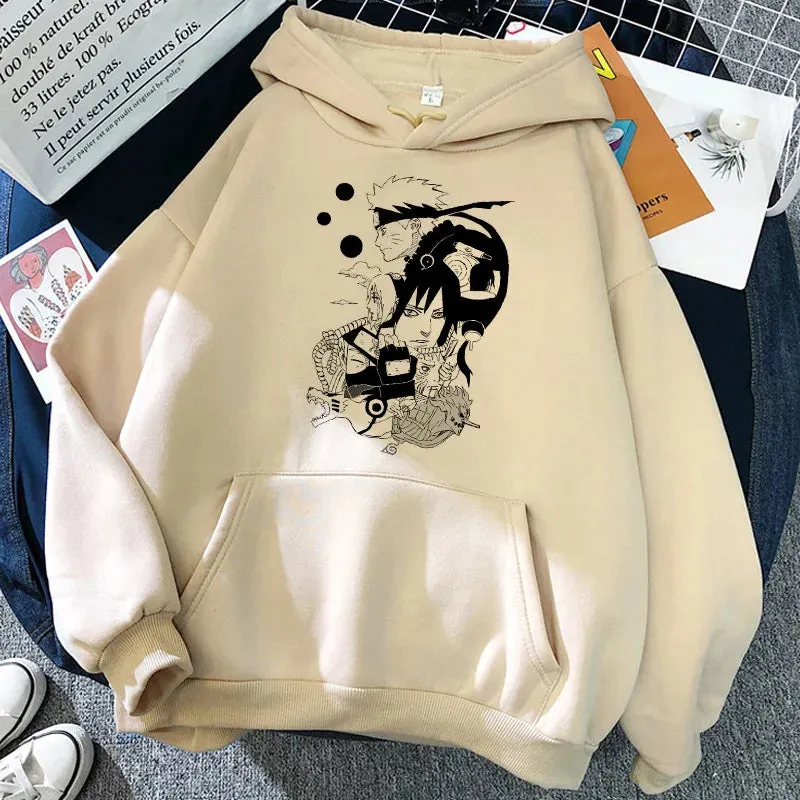 Sweatshirt Naruto Hoodie Japanese Anime Akatsuki Hoodies Women Funny Cartoon Graphic Cartoon Unisex Manga Sweatshirts Female Kid