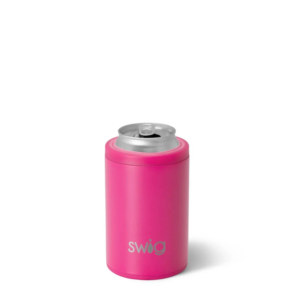 Swig Hot Pink Can   Bottle Cooler (12oz)