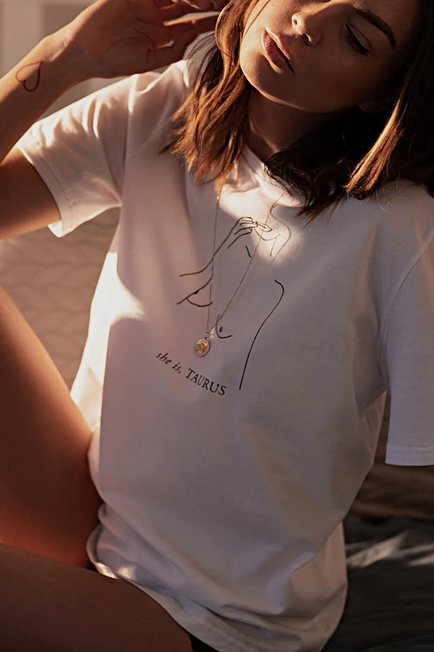 Taurus Tee - White