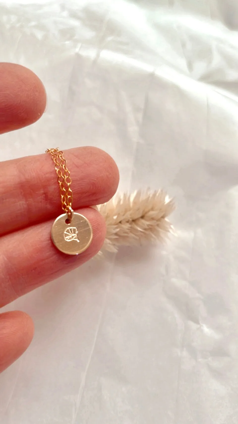 Tiny Birth Flower Necklace