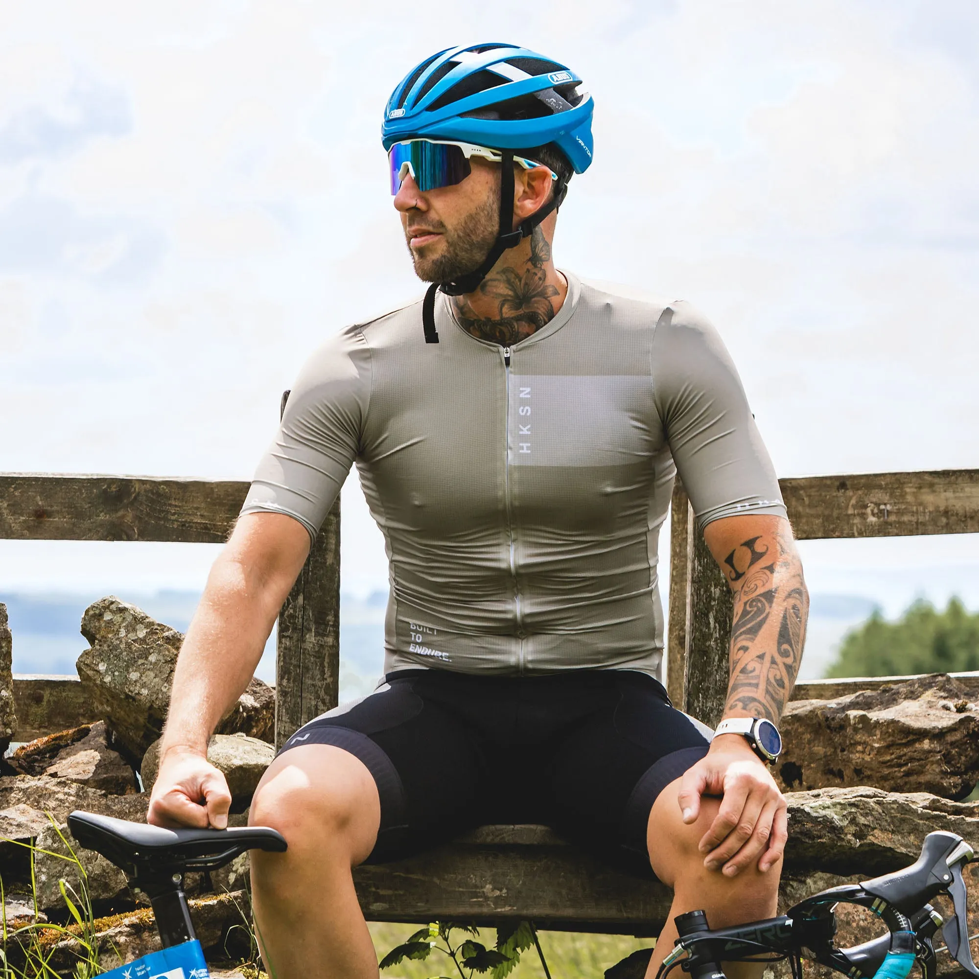 'Transition' SS Cycle Jersey - Stone