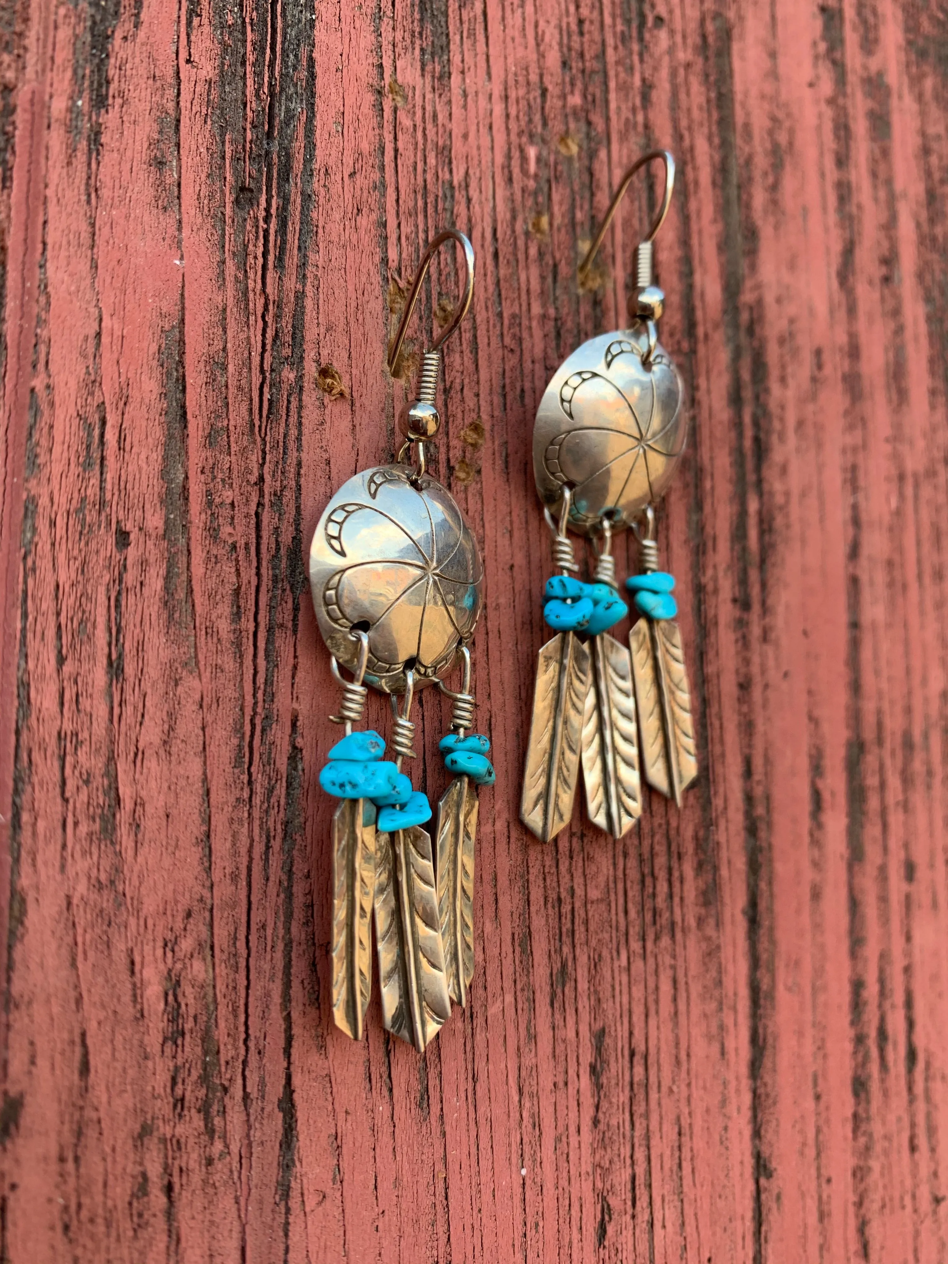 Turquoise Dreamcatcher earrings