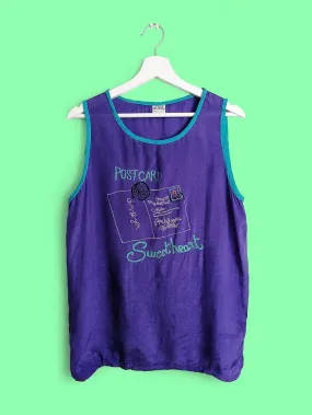 Vintage 80's Silky Vest top