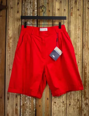 Vintage Como Deadstock Red Shorts 90s 27w