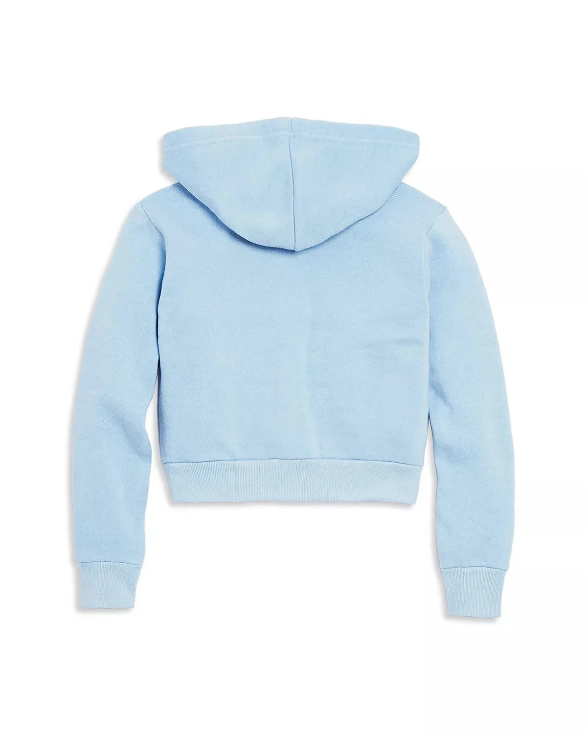 Vintage Havana- Slit Pocket Crop Zip Hoodie - Girls