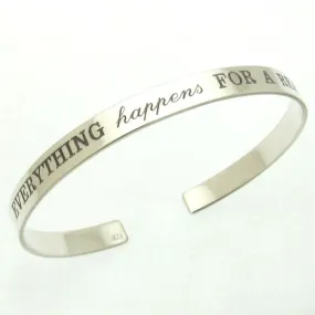 Women's Birthday Gift - Custom Sterling Silver Bracelet