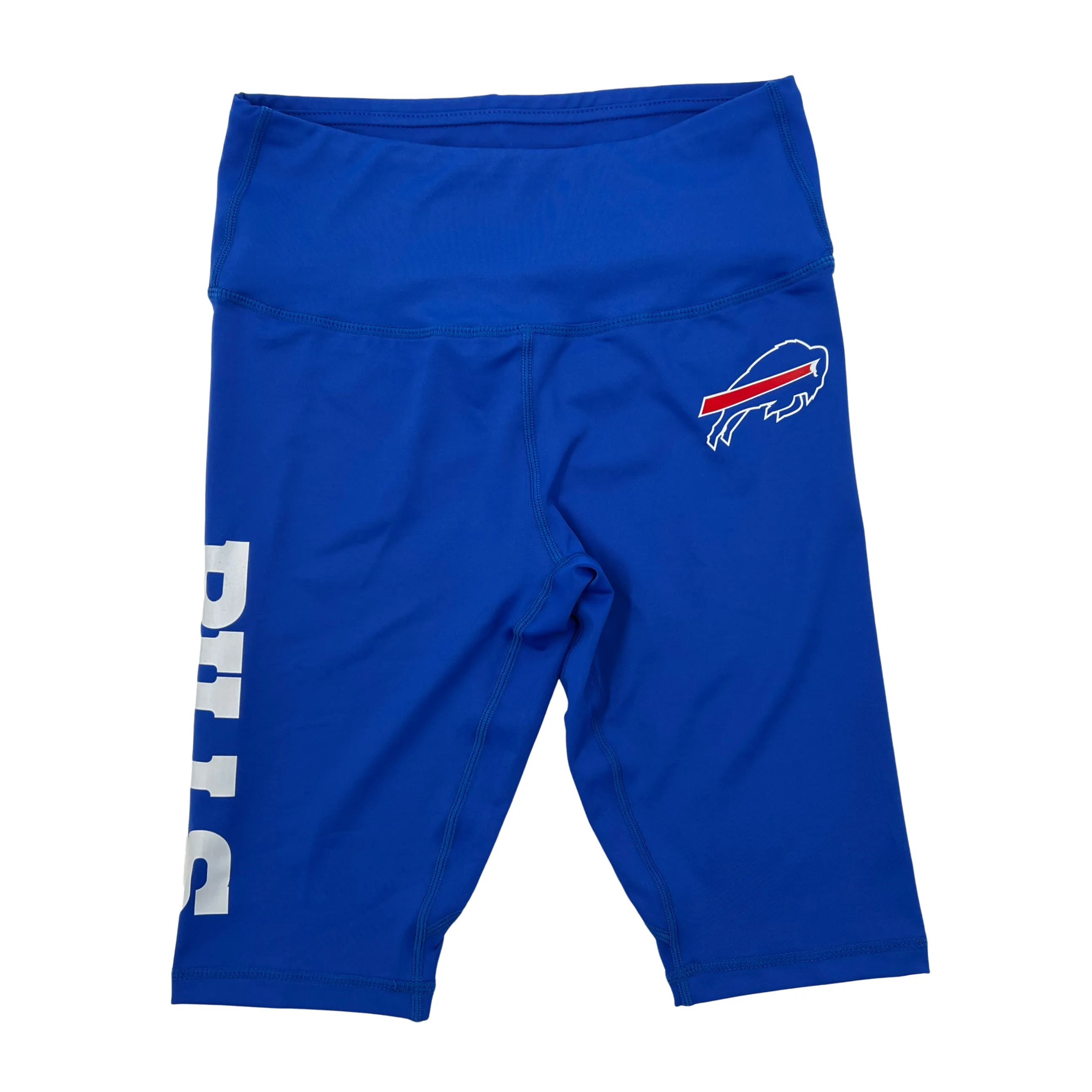 Women's Buffalo Bills Wordmark Royal Blue Biker Shorts