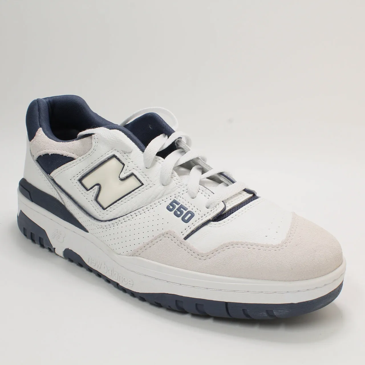 Womens New Balance BB550 White Navy OffWhite Trainers