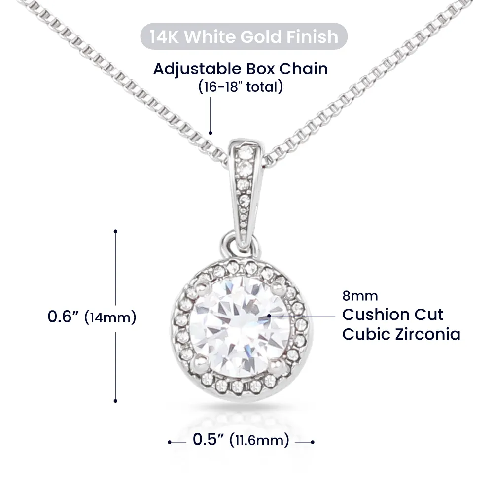 You Are Our World For a Great Mom Cubic Zirconia Pendant Necklace