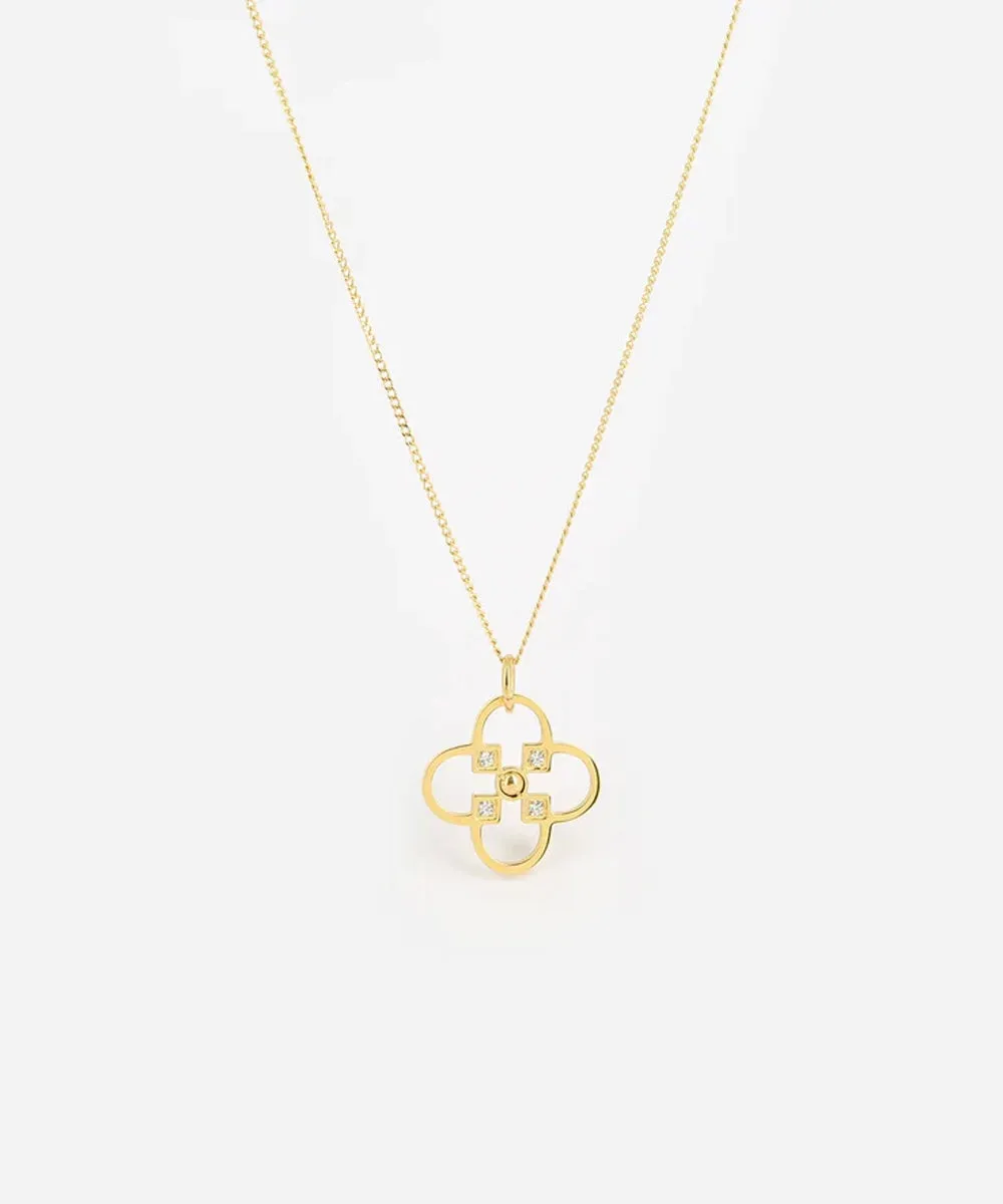 ZAG BIJOUX ROSE NECKLACE GOLD