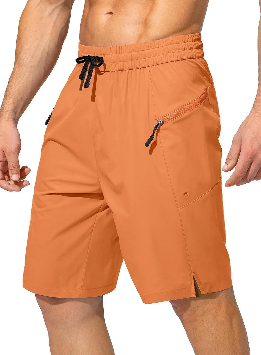 Zipper Pockets Beach Shorts