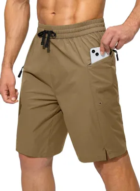 Zipper Pockets Beach Shorts